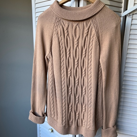 Talbots Sweaters - Talbots Cable Knit 100% Cotton Ribbed Sweater